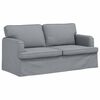 vidaXL Sofa 2 pcs Jasnoszary 162 x 80 x 85 cm tkanina