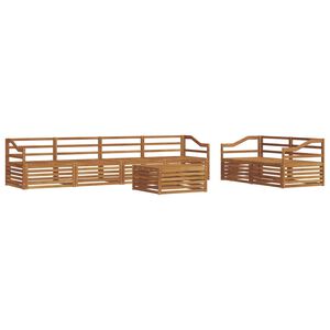 vidaXL Zestaw sof na zewnątrz 7 pcs Naturalny Lite Drewno Akacji