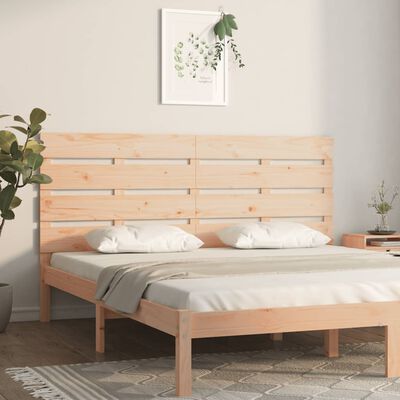 vidaXL Wezgłowie łóżka, 180x3x80 cm, lite drewno sosnowe