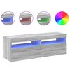 vidaXL Szafki TV z LED, 2 szt., szary dąb sonoma, 60x35x40 cm