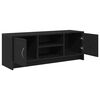 vidaXL Szafka pod TV, czarny dąb 102x30x37,5cm materiał drewnopochodny