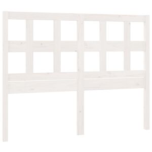 vidaXL Wezgłowie ł&oacute;żka, białe, 165,5x4x100 cm, lite drewno sosnowe
