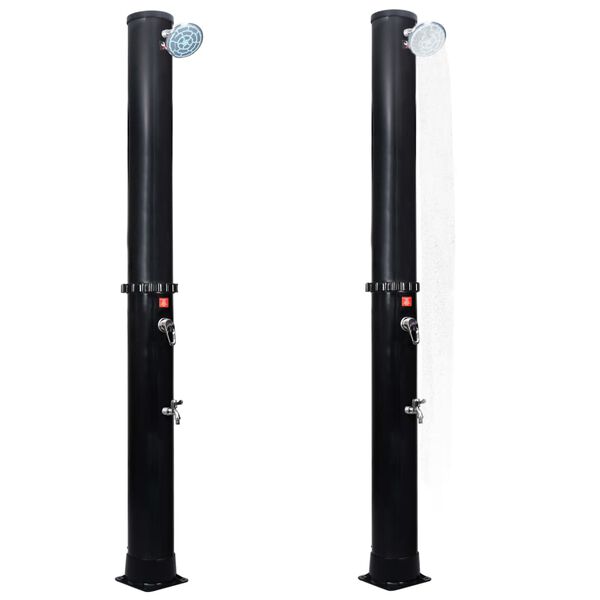 vidaXL Ogrodowy prysznic solarny z końcówką prysznicową i kranem, 40 L