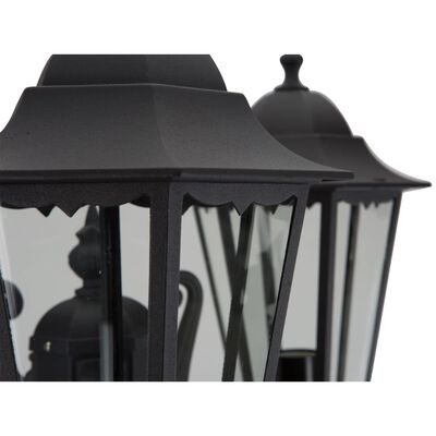 Smartwares Lampa ogrodowa, 3 klosze, 180 W, czerń, 220 cm CLAS5000.036