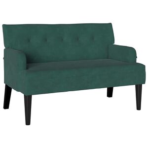 vidaXL Fotel Chesterfield Ciemna zieleń 112 x 65,5 x 75 cm Aksamit