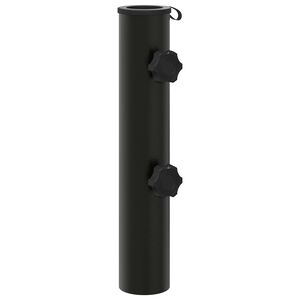 vidaXL Rura Podstawy Parasolowej 0.6 kg Czarny Żelazo