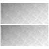 vidaXL Stopień 2 szt. 70 x 30 cm Srebrny Aluminium Prostokątny