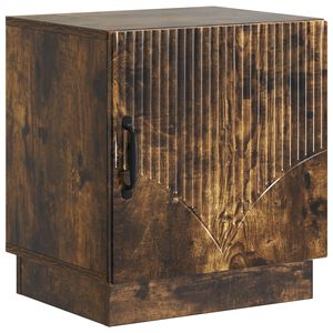 vidaXL Stolik nocny Dąb wędzony 43 x 34,5 x 47 cm Drewno inżynieryjne