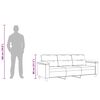 vidaXL 3-osobowa sofa, beżowy, 180 cm, tapicerowana mikrofibrą