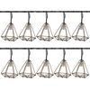 Luxform Ogrodowe lampki solarne LED Sousse, 10 szt., złote