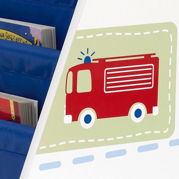 Worlds Apart Dziecięcy stojak na książki w ciężar&oacute;wki i traktory