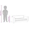 vidaXL Sofa dziecięca z podnóżkiem, kremowa, 100x50x30 cm, aksamit