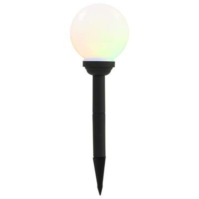 vidaXL Lampy solarne do ogrodu, 8 szt., LED, kuliste, 15 cm, RGB