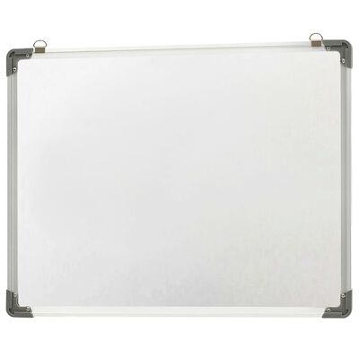 vidaXL Magnetyczna tablica suchościeralna, biała, 70x50 cm, stalowa