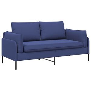 vidaXL Sofa dwuosobowa 2-osobowy Niebieski policyjny 188 x 81 x 89 cm