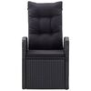vidaXL 5-częściowy zestaw mebli ogrodowych, czarny