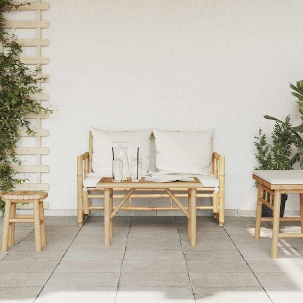 vidaXL Stolik kawowy Brązowy 70 x 40 x 36 cm Bambus