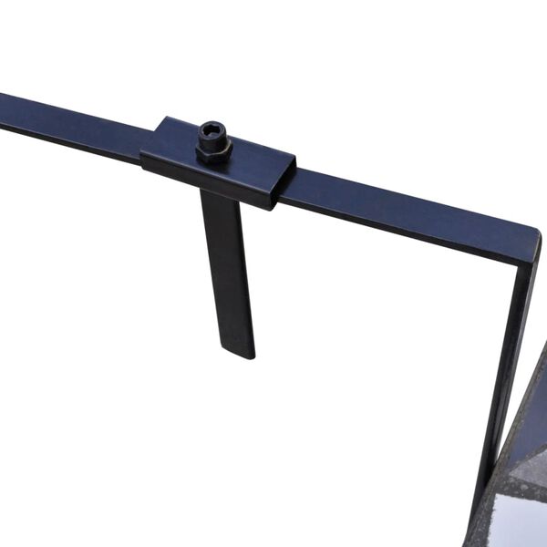 vidaXL Wiszący stolik balkonowy z mozaiką, czarno-biały