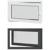 vidaXL Okno piwniczne typu tilt & turn RISOR 100 x 60 cm PVC i szkło