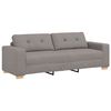 vidaXL Sofa 3 pcs Ciemnoszary 221 x 80 x 80 cm Tkanina lniana