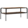 vidaXL Stolik boczny Stare drewno 100 x 50 x 46 cm Drewno inżynieryjne