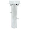vidaXL Podstawa pod parasol, in-ground, srebrna, 16x16x39,5 cm, stal