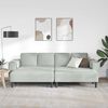 vidaXL Sofa do salonu 3 pcs Jasnoszary