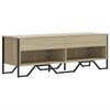 vidaXL Szafka pod TV, dąb sonoma, 122x34x41 cm materiał drewnopochodny