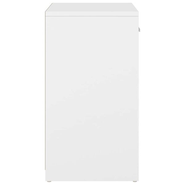 vidaXL Ławka z miejscem na buty, biel i dąb sonoma, 94,5x31x57 cm