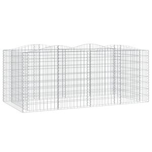 vidaXL Łukowaty kosz gabionowy, 200x100x100 cm, galwanizowane żelazo