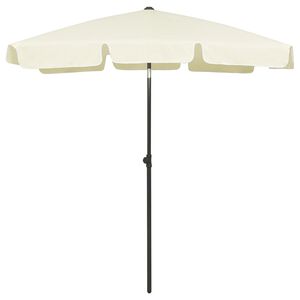 vidaXL Parasol plażowy, piaskowy ż&oacute;łty, 180x120 cm