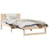 vidaXL Ramka ł&oacute;żka Naturalny 100 x 200 cm Lite drewno sosnowe