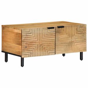 vidaXL Stolik kawowy Brązowy 80x50x40 cm Drewno lite Mango