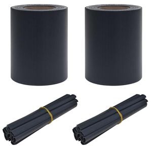 vidaXL Ogrodowe Ekrany Prywatności 70 x 0,19 m PVC Ciemnoszary