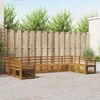 vidaXL Zestawy sof 10 pcs Naturalny Lite Drewno Akacji