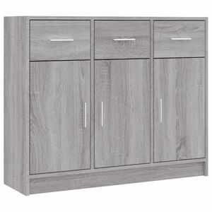 vidaXL Szafka, szary dąb sonoma, 91x28x75 cm, materiał drewnopochodny