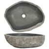 vidaXL Umywalka z kamienia rzecznego, owalna, (45-53)x(34-41) cm