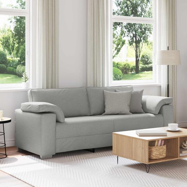 vidaXL Sofa Szary chmur 219 x 77 x 82 cm tkanina