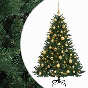 vidaXL Sztuczna choinka z bombką 120 cm 150 LED Ciepła biel