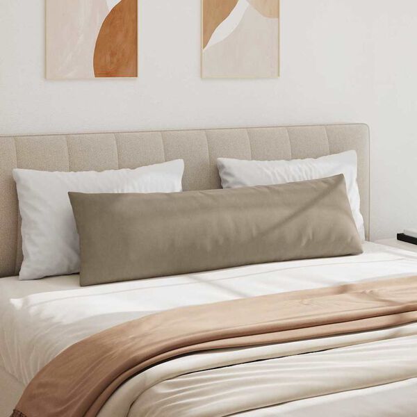 vidaXL Poduszki na sofę 2 pcs Ciemnoszary 145 x 40 cm tkanina