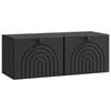 vidaXL Szafka RTV montowana na ścianie Czarny 78,5 x 31 x 30 cm