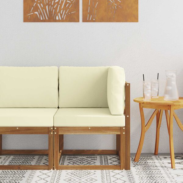 vidaXL Sofa narożna na zewnątrz Lite Drewno Akacji