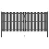 vidaXL Brama ogrodowa stalowa 400x150 cm antracytowa