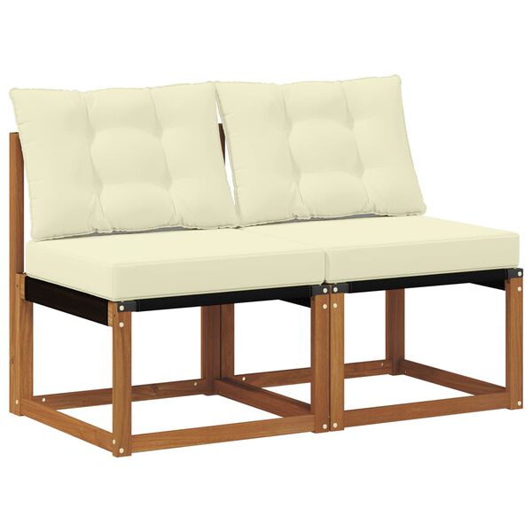 vidaXL 2 Sztuka Sofa środkowa na zewnątrz