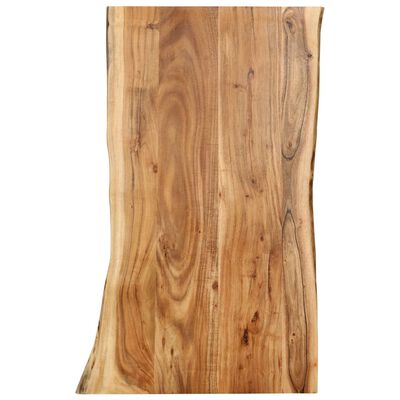 vidaXL Blat, lite drewno akacjowe, 100x(50-60)x2,5 cm