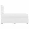vidaXL Ł&oacute;żko kontynentalne z materacem, białe, 120x190 cm, ekosk&oacute;ra