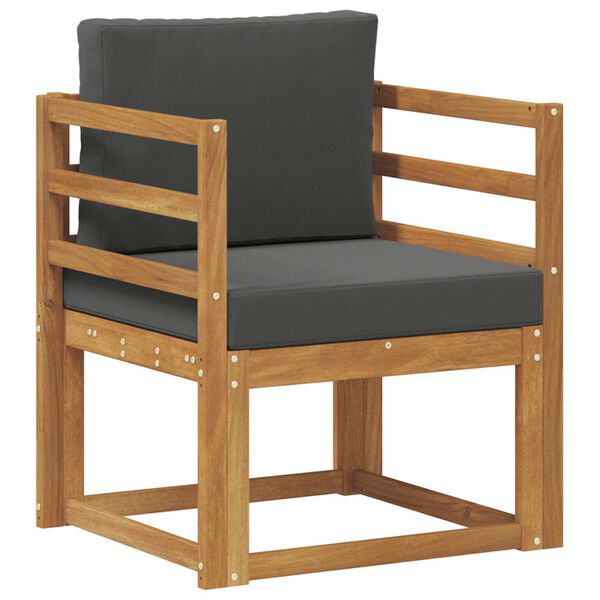 vidaXL Sofa na zewnątrz Lite drewno akacjowe i poliester Naturalny