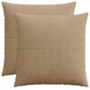 vidaXL Poszewka na poduszkę 2 pcs ALMELO brązowy 70 x 70 cm sztruks