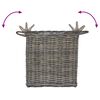 vidaXL Kosz na rośliny z przechowywaniem 2 pcs Szary Rattan Lacak