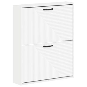 vidaXL Wisząca szafka na buty HAARLEM 71 x 17 x 86 cm Biały